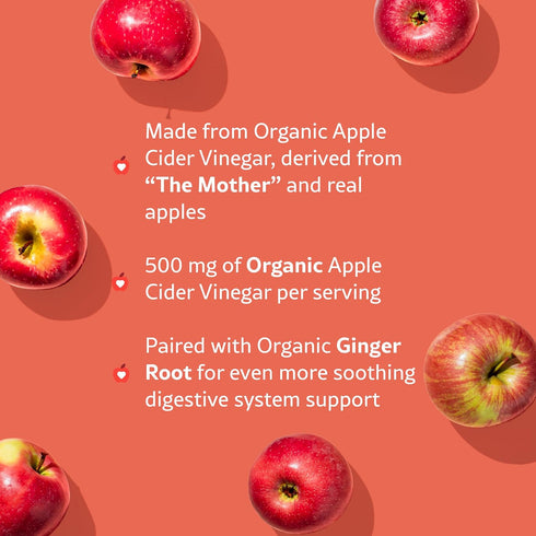 Gummies Gummies 60 WellPath Organic Apple Cider Vinegar with The Mother - USDA Organic ACV - Ginger & Apple Cider