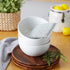 RSVP International Gentle Scrubbing Sponge for Non-Stick Cookware, Porcelain & Glass, Dishwasher Safe, 5x3.5, Silver