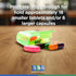 GMS Weekly Pill Organizer, 7 Day AM/PM Pop Out Pill Pods for Vitamins, Supplements & Medications, Rainbow