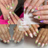 VOTACOS Flower Nail Charms, Summer Nail Art Supplies, Colorful Flower Nail Gems for Women Nail Design
