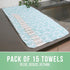 Reusable Paper Towels, 15 Pieces Pack of Washable & Paperless Towels, 100% Cotton, Highly Absorbent for Kitchen