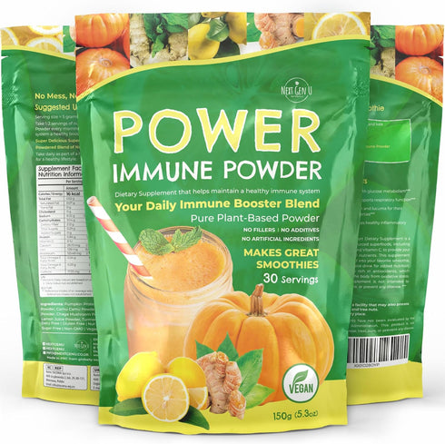 Immune Support Supplement Powder, 150g - Superfood Booster for Natural Immunity Defense Daily Drink Mix