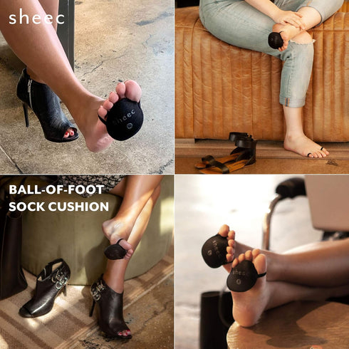 Relief-3 2 SHEEC Women's Sockshion - Foot Cushions for High Heels & Flats Ultra Thin, Non-Slip Pads for Women Reusable