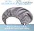 MICRODRY Ultra-Absorbent Hair Towel Wrap, Quick-Drying Microfiber Hair Care, One Size Fits All, Gray