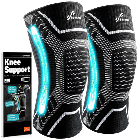 Sportneer Knee Braces for Knee Pain, Compression Sleeve for Men and Women, Support for Joint Pain Relief