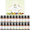MO'JIZA Pure Aromatherapy Essential Oils Gift Set, 20 Oils-Sandalwood, Rose, Bergamot, Patchouli,