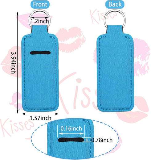 Tudomro 40 Pack Colorful Lipstick Keychain Holder with Clip for Women