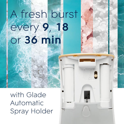 Glade Automatic Spray Refill, Air Freshener for Home and Bathroom, Sky & Sea Salt, 6.2 Oz
