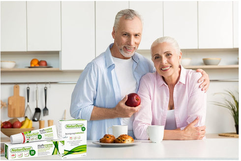 NaturDent Natural Strong Denture Adhesive, Holds Dentures Longer, No Zinc, No Petrochemical, No Yucky Taste