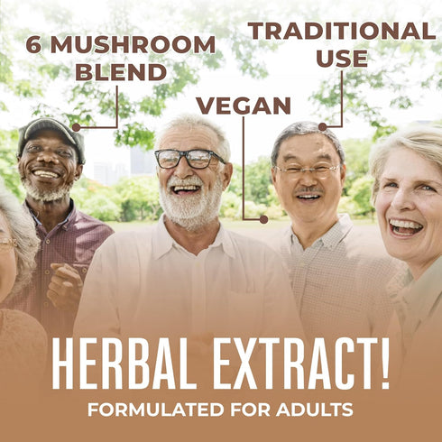 MaryRuth Organics USDA Organic Mushroom Complex | Herbal Liquid Drops, Mushroom Supplement | Lion's Mane, Reishi Mushroom, Shiitake Mushrooms | NonGMO, Vegan
