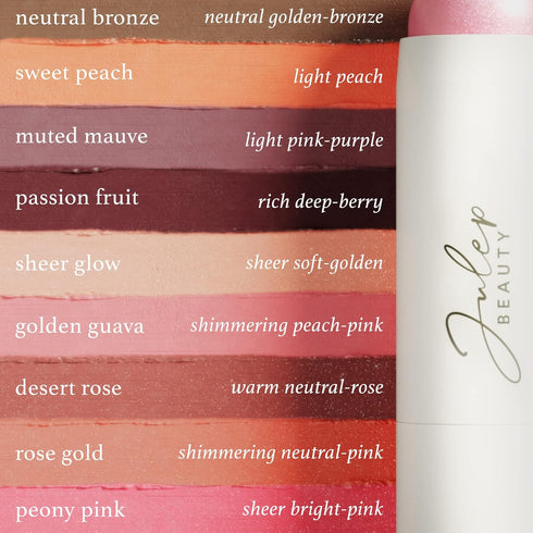 Julep Skip The Brush Cream to Powder Blush Stick - Golden Guava, Blendable & Buildable 2-in-1 Makeup Stick