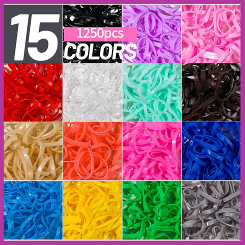 Teenitor Elastic Hair Ties, Hair Accessories for Girls, Colorful Baby Elastic Hair Bands Set with Clips