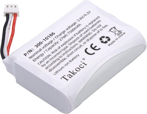 TAKOCI Replacement Battery 300-10186 for ADT Command Smart Security Panel 7500mah 3.6V 27Wh