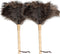 Ostrich Feather Duster, 16 inch - Fluffy Natural Genuine Ostrich Feathers with Wooden Handle for Cleaning Supplies