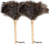 Ostrich Feather Duster, 16 inch - Fluffy Natural Genuine Ostrich Feathers with Wooden Handle for Cleaning Supplies