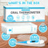 JJ CARE Oral Thermometer with LCD Display, Fast 10 Seconds Reading for Babies and Adults, Includes 10 Covers