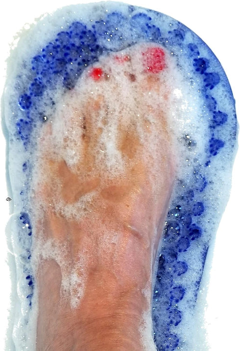 Soapy Soles Pearl Blue Foot Scrubbing Pad & Massager
