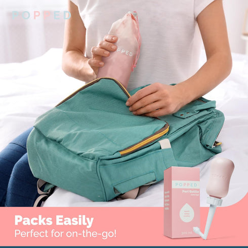 Portable Peri Bottle for Postpartum Care - Spray Bottle for Pain Relief after Birth (Pink, 10 oz)