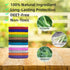 12 Pack Mosquito Repellent Bracelets, DEET-Free, Individually Wrapped PU Leather Insect & Bug Repellent Wrist Bands