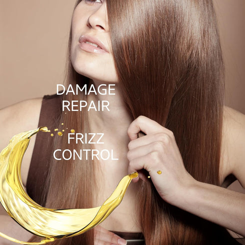 Kerazon Keratin Hair Serum, Argan Oil Smoothing Treatment for Dry Damage Repair, Anti Frizz Protection
