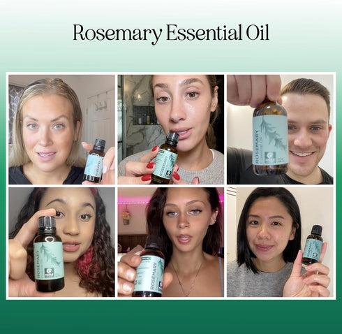 Pure Rosemary Oil - 100% Pure Undiluted Essential Oil with Dropper for Aromatherapy & DIYs - 1 Fl Oz