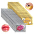 Jakuva 30 Pairs Lip Masks & Eye Masks - Gold Under Eye Patches for Puffy Eyes, Anti-Aging and Moisturizing Care