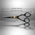 Professional Mustache & Beard Trimming Scissors - 5.5" High Carbon Stainless Steel, Razor Sharp Facial Hair Shears