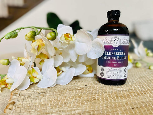 Elderberry Immune Boost - 16oz Pure Elderberry Syrup for Immune Support, Organic, Non-GMO, Gluten-Free