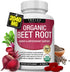 Organic Beet Root Powder Tablets, 2040mg Natural Nitric Oxide Beets, Energy Support, 90 Tablets