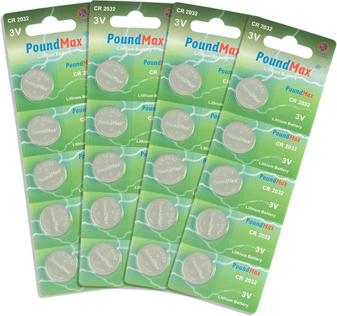CR 2032 Batteries Combo Pack, 20 Count 3V Lithium Coin Cell