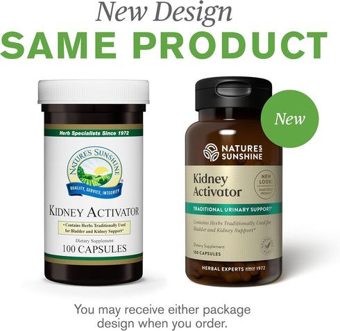 Nature's Sunshine Kidney Activator Capsules, 100 Capsules - Natural Kidney Supplement for Kidney Function