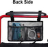 Wheelchair Side Bag with Cup Holder, Waterproof Armrest Storage Pouch for Most Wheelchairs, Walkers, Rollators (Gray)