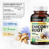 BIO KRAUTER Chicory Fiber Supplement - 1200 mg Strength, 100 Count Inulin Capsules for Digestive Support