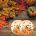 YLOIJO 7'' Set 24 Thanksgiving Maple Leaves Pumpkin Paper Plates for Fall, Disposable Dinnerware Autumn Harvest Happy