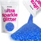 Hemway Premium Ultra Sparkle Glitter, Multi Purpose Metallic Flake for Arts Crafts, Sapphire Blue - 100g / 3.5oz