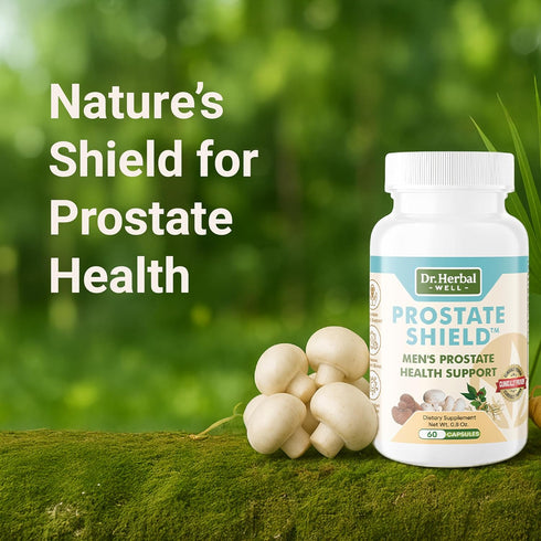 Immune-Boosting 100% DR. HERBAL WELL Prostate Shield Clinically Tested Natural No Added Vitamins Minerals or Sugar