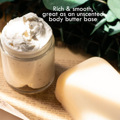 Raw Mango Butter, 100% Natural Skin and Hair Moisturizer, 8 oz Block for DIY Whipped Body Butter