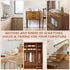 Natural Oak Wood Furniture Repair Kit - 6 Colors Wood Filler with Wood Putty, Polish Wax for Tables, Doors, Floors,