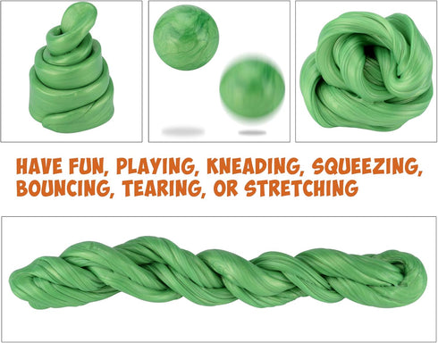 Inner-Active Play Putty Therapy Putty for Kids with Charms Green as Grass Theraputty Medium Resistance, Increase fine