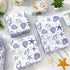 JarThenaAMCS 100 Sheets Blue Ocean Tissue Paper, Sea Shell Starfish Gift Wrapping for Wedding Birthday Summer Party