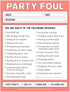 Knock Knock Party Foul Nifty Note, Checklist Memo Pad, 4 x 5.25-inches
