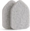 Replacement Scrubber Sponge Head for Extendable Tub Tile Shower Scrubber, Non-Scratch (2X Scrubber Sponge Gray)