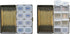 Set 2 (7-Day) of Metal-Plated Weekly Pill Box Case & Portable Medicine Organizer (Large Antique Brass Victorian)