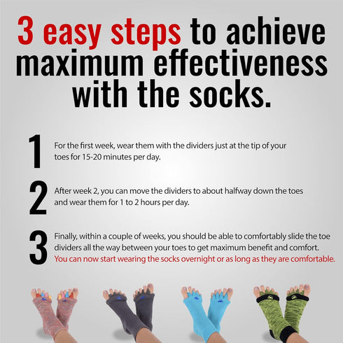 Large Charcoal Socks & Peanut Ball Foot Massager Combo for Plantar Fasciitis