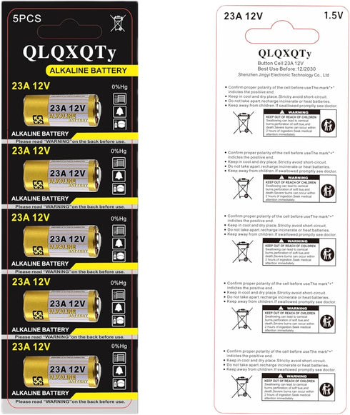 QLQXQTy 15pack A23 23A 23AE 12V Alkaline Battery