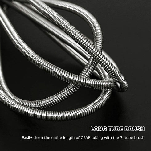 CPAP Tube Cleaning Brush - Suitable for Most CPAP Hose Types, Brush Diameter 15mm 19mm (Clear)