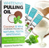 SDJUFEI Coconut Pulling Oil, Oil Pulling Travel Sachets 20Pcs, Mint Oil Pulling Mouthwash