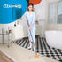 Rubber Floor Squeegee for Concrete Floor, Tile Floor, Metal Aluminium Heavy Duty Garage Shower Floor Squeegee Broom for Removing Water, Commercial Squeegee Mop with Extendable Long Handle by CLEANHOME