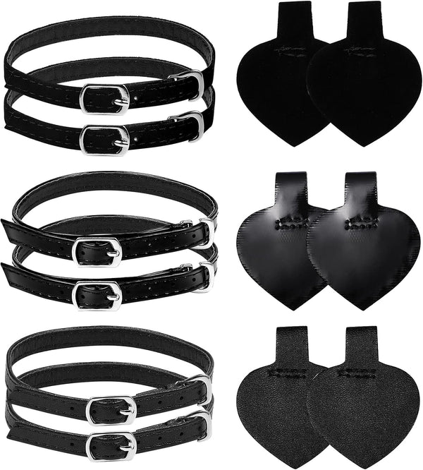 Healifty 3 Sets High Heels Anti Slip Detachable Shoe Straps, Self-Adhesive Heel Cushion Inserts for Loose Heels