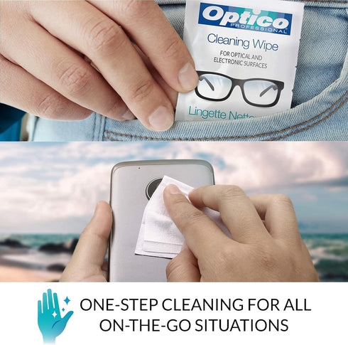 Pre-Moistened Streak-Free Lens Cleaning Wipes Premium Quality Cleaner 180 Count for Eyeglasses